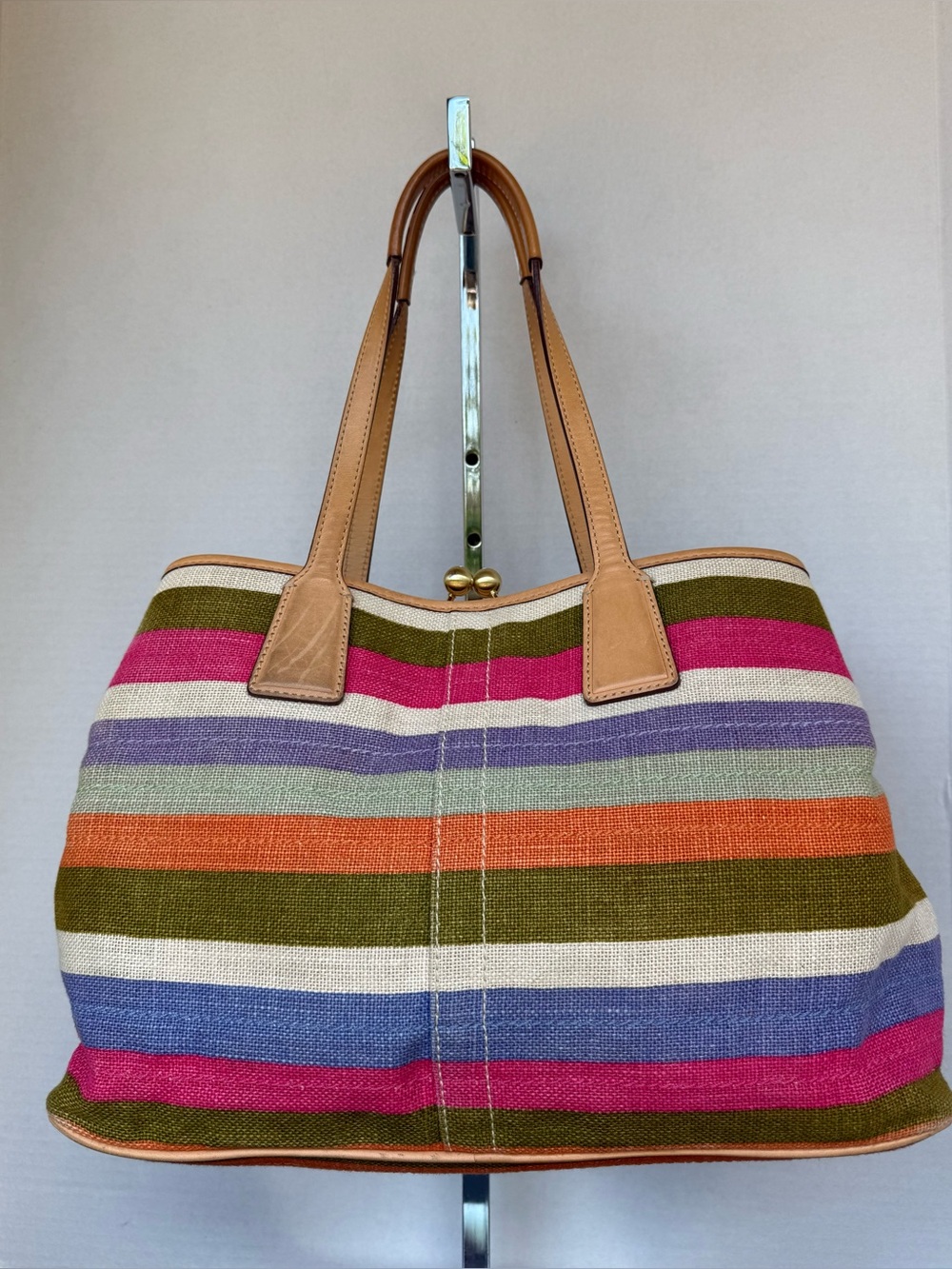 Coach Limited edition 10th Anniversary Hampton Satchel, multicolor. - Picture 2 of 11